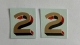 LNER Number �2� Gold Shaded Red/Black
