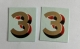 LNER Number �3� Gold shaded Red/Black