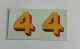 LNER Number �4� Yellow shaded Red/Brown