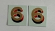 LNER Number �6� Gold shaded Red/Black