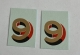 LNER Number �9� Gold shaded Red/Black