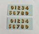 G.W.R Buffer beam numbers set (PT3-206)