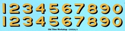GWR Bufferbeam Numerals (GWR06/5)