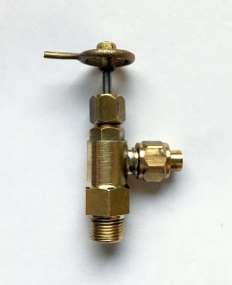 Blower Valve (90�) with spur handle (Brass Finish)