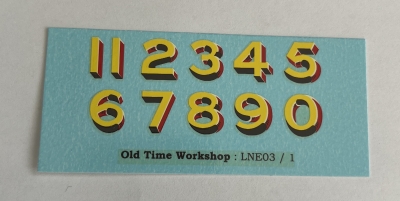 LNER/GNR Numerals LNE09/1