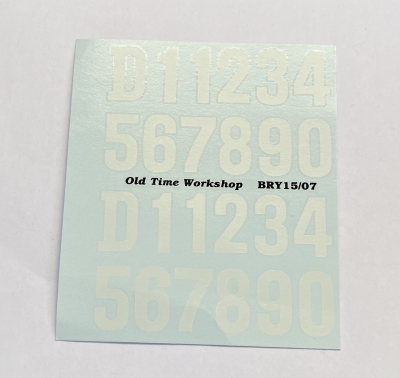 BR Cabside numerals for BR Diesel (BRY15/07)