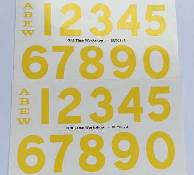 Southern Maunsell loco numerals (SRY03/3)