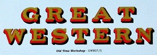 Great Western Lettering (GWR07/5)