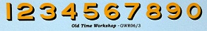 GWR Bufferbeam Numerals (GWR06/3)