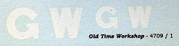 GWR Livery Large Initials - White (9609)