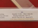 455 1.5mm � x 500mm (55%) Silver Solder
