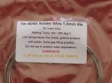 60/40 1.0mm � Tin Lead Solder Flux Cored Wire  (1 metre)